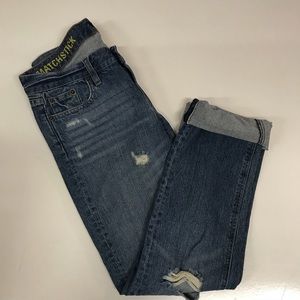J. Crew matchstick distressed jeans